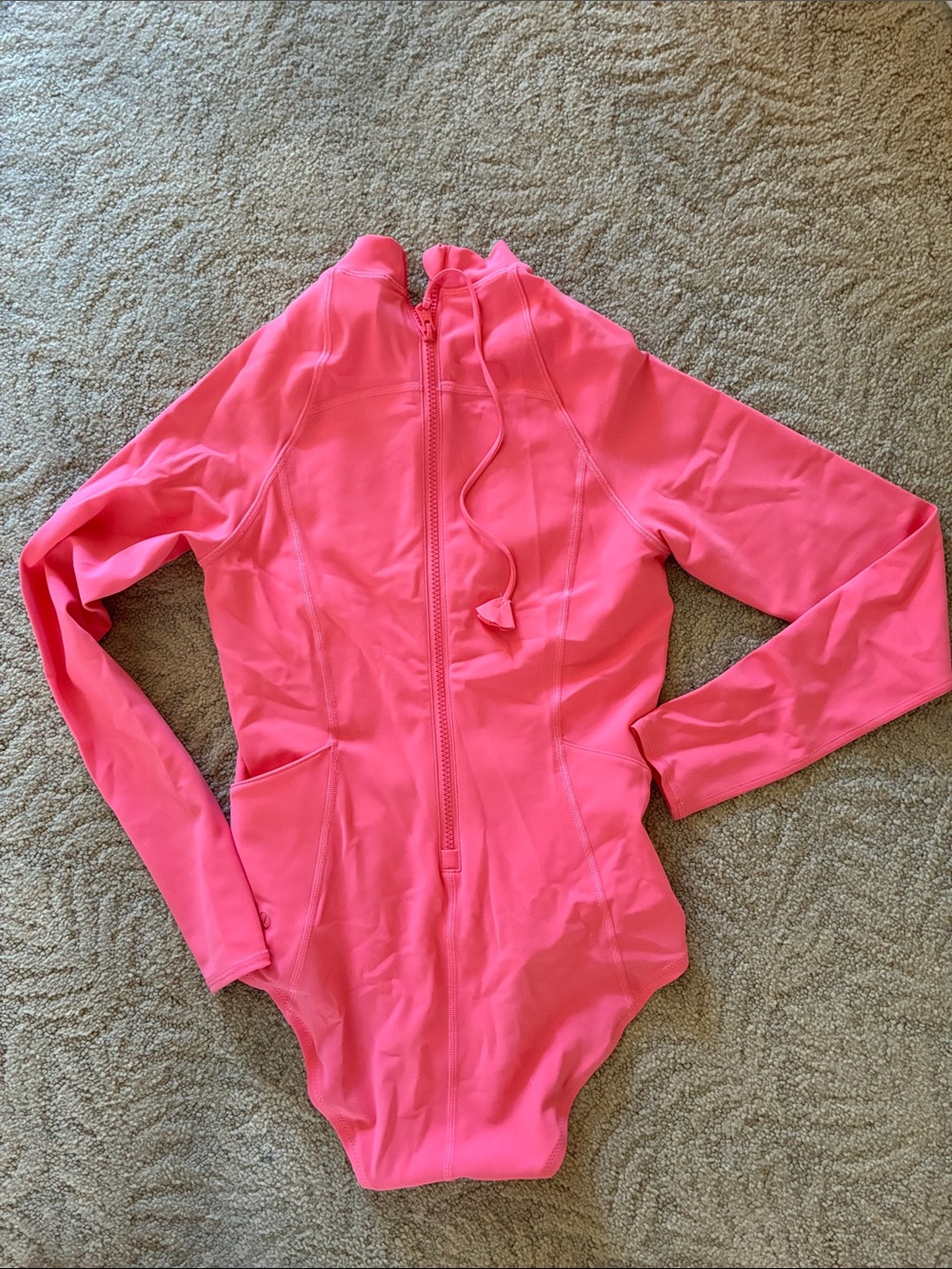 Lululemon Long-Sleeve Zip-back Paddle Suit NWT - Pink/Coral - Size6